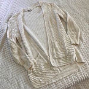 Madewell white cardigan